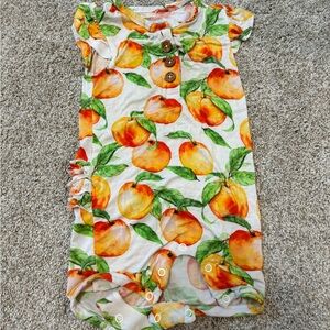 9-12 month Posh Peanut Peach Romper